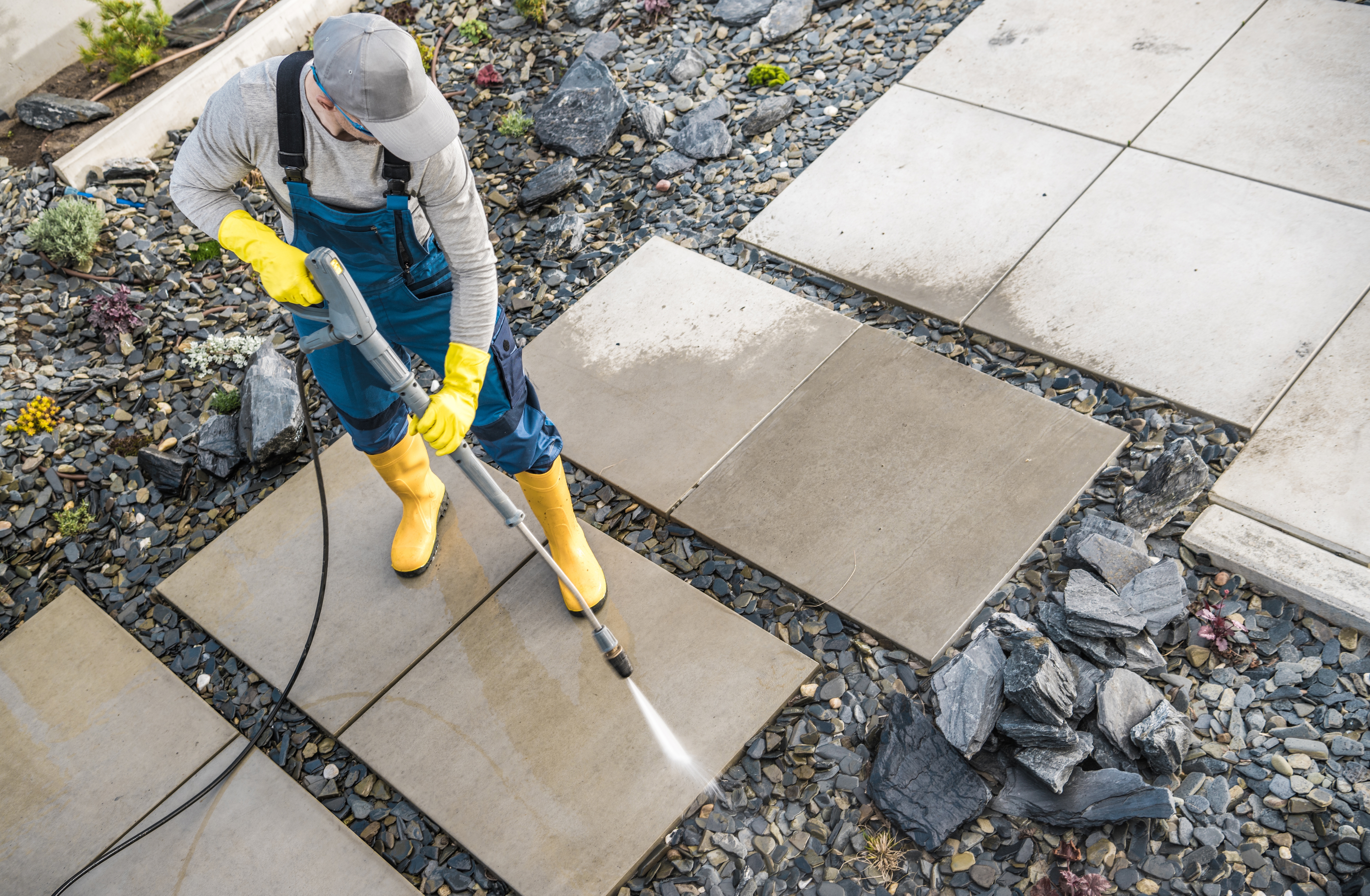 Pressure Washing in Action